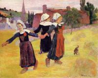 Gauguin, Paul - Breton Girls Dancing